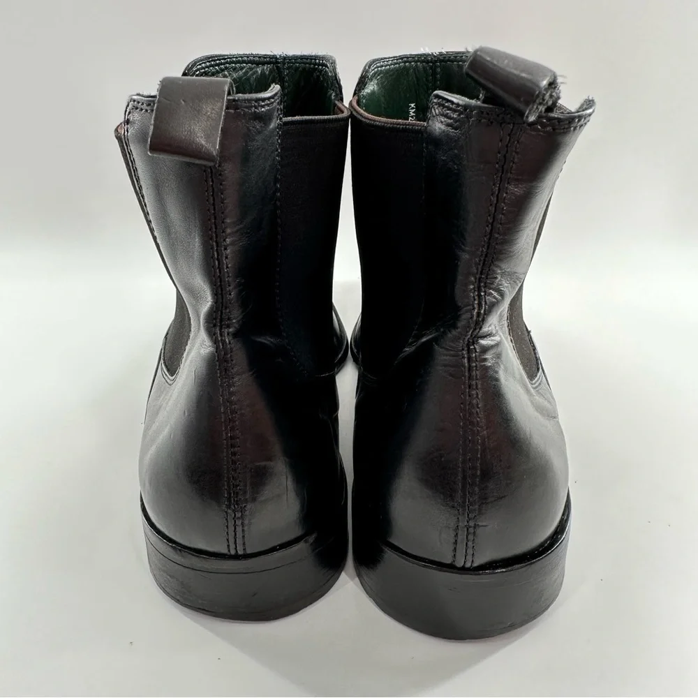 Kenneth Cole mens Chelsea boots size 11 black Italian leather dress pull on